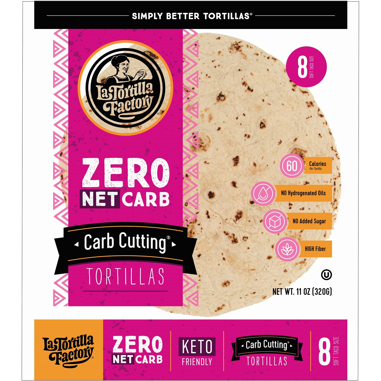 La Tortilla Factory Carb Cutting Zero Net Carb Tortillas