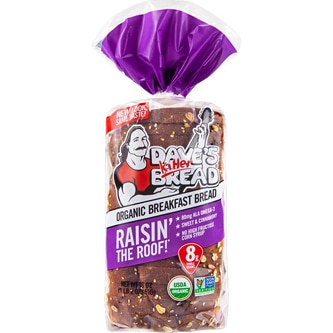 Dave's Killer Bread Organic Breakfast Bread, Raisin' the Roof!