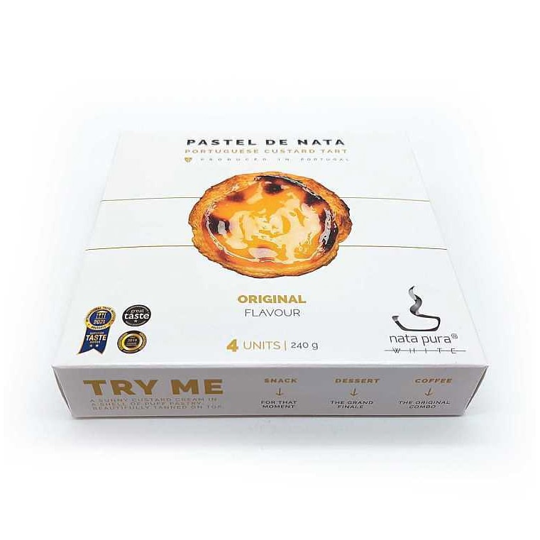 Nata Pura Portuguese Custard Tarts, Original, Frozen 