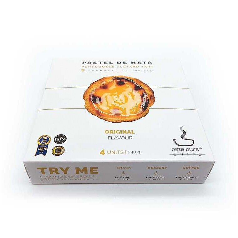 Nata Pura Portuguese Custard Tarts, Original, Frozen 
