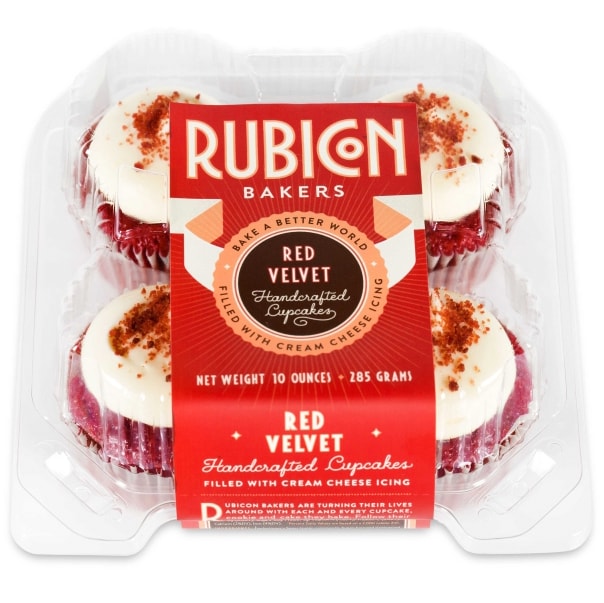Rubicon Bakers Cupcakes, Red Velvet, Frozen 