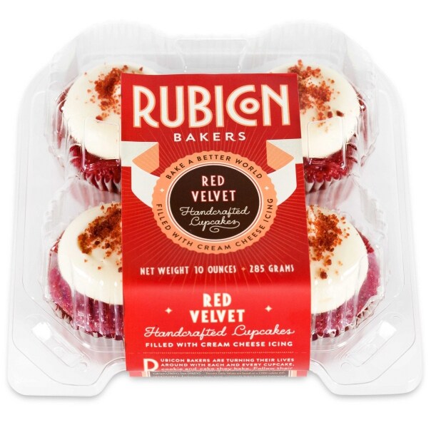 Rubicon Bakers Cupcakes, Red Velvet, Frozen