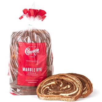 Carnegie Deli Marble Rye Bread, Frozen