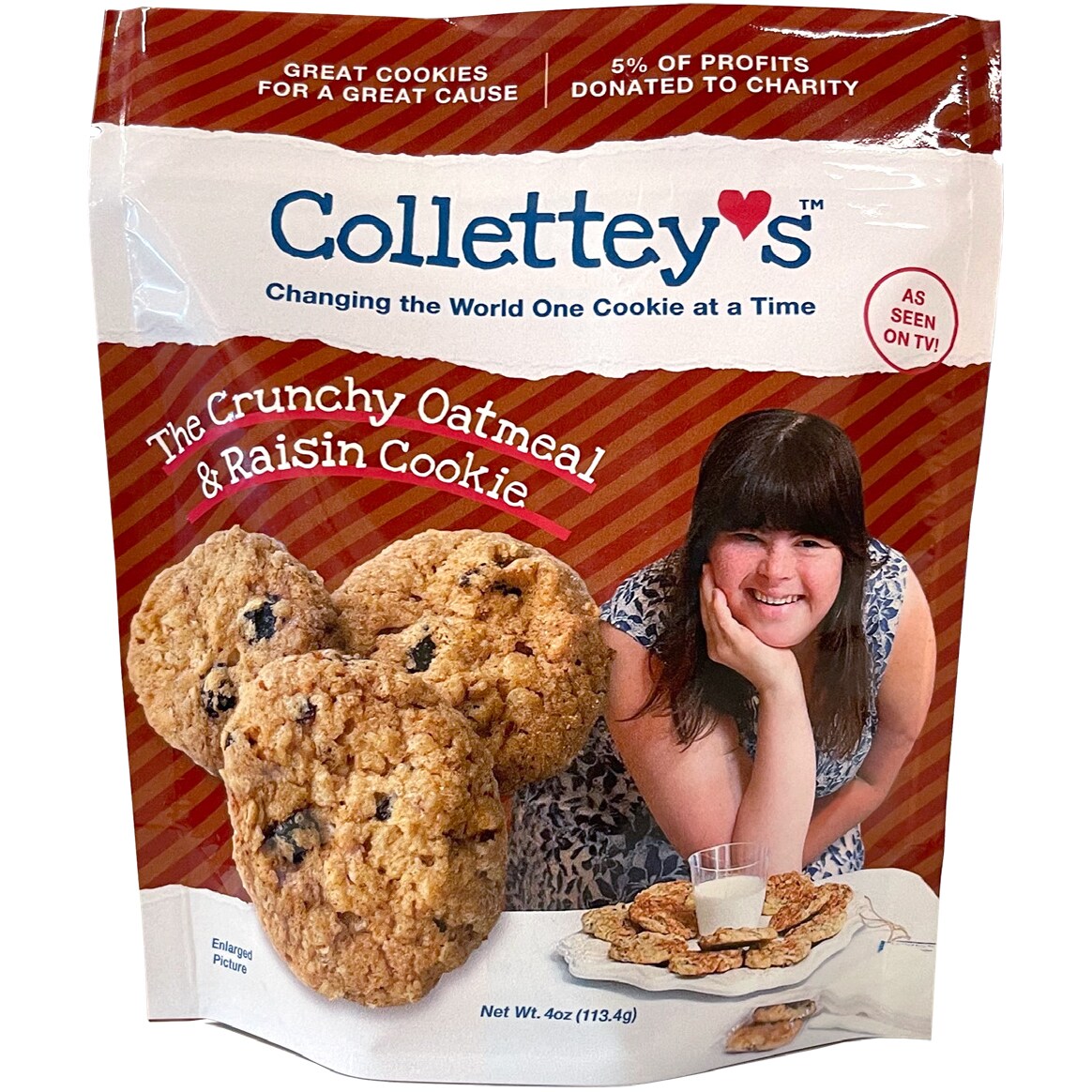 Collettey's Crunchy Cookies, Oatmeal & Raisin