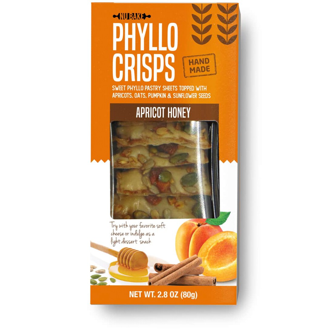 Nu Bake Phyllo Crisps, Apricot Honey