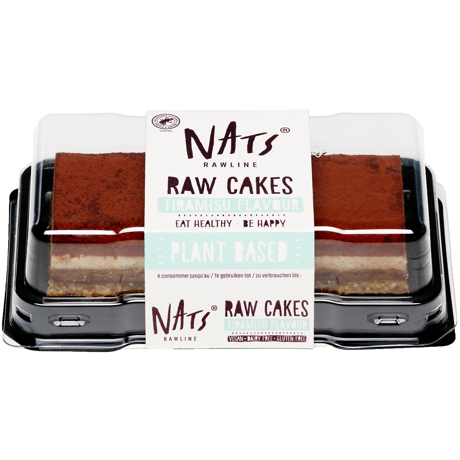 Nats Rawline Plant Based Raw Cakes, Tiramisu, Frozen