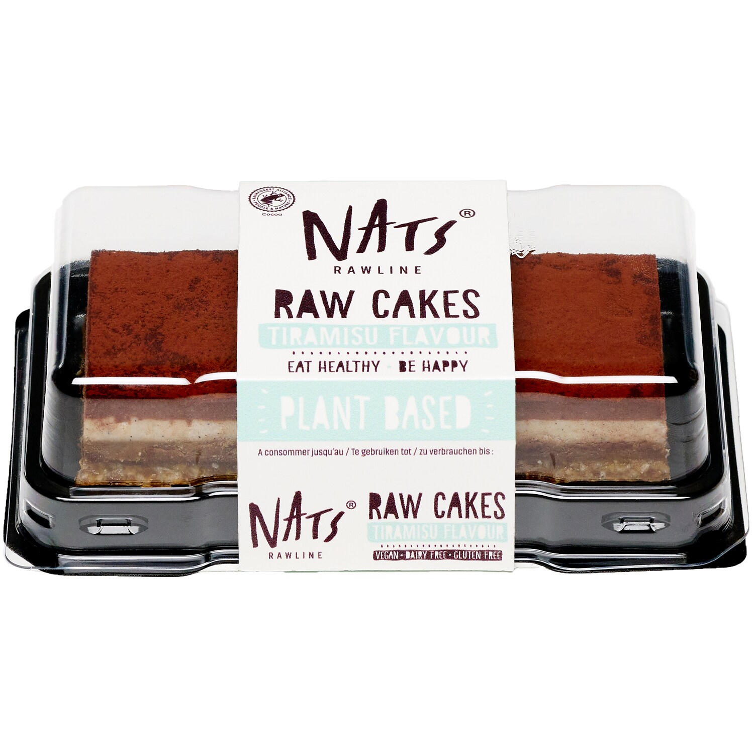 Nats Rawline Plant Based Raw Cakes, Tiramisu, Frozen
