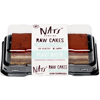 Nats Rawline Plant Based Raw Cakes, Tiramisu, Frozen