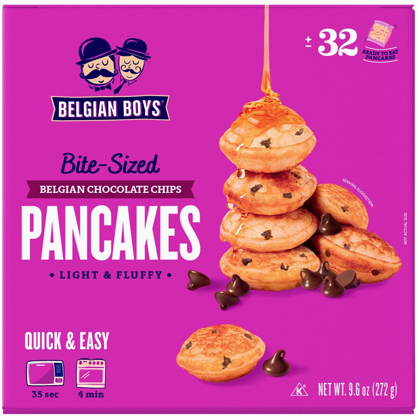 Belgian Boys Bite Size Pancakes Chocolate Chip