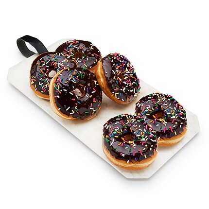 FreshDirect Chocolate Frosted Sprinkle Doughnut, Frozen , image 2 of 2 slides