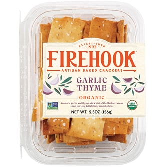 Firehook Mediterranean Baked Crackers, Garlic Thyme