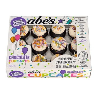 Abe's Chocolate Mini Cupcakes, School-Friendly, Frozen