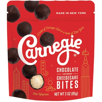 Carnegie Deli Chocolate Covered Cheesecake Bites, Original, Frozen