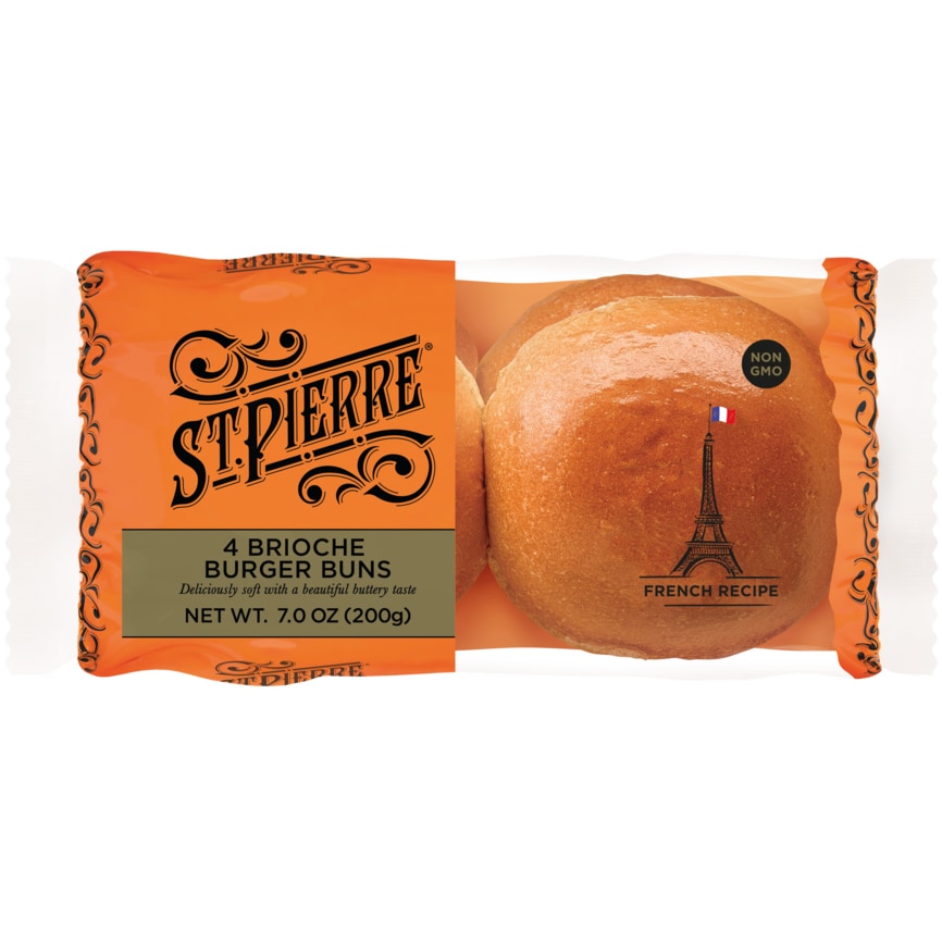 St Pierre Brioche Burger Buns