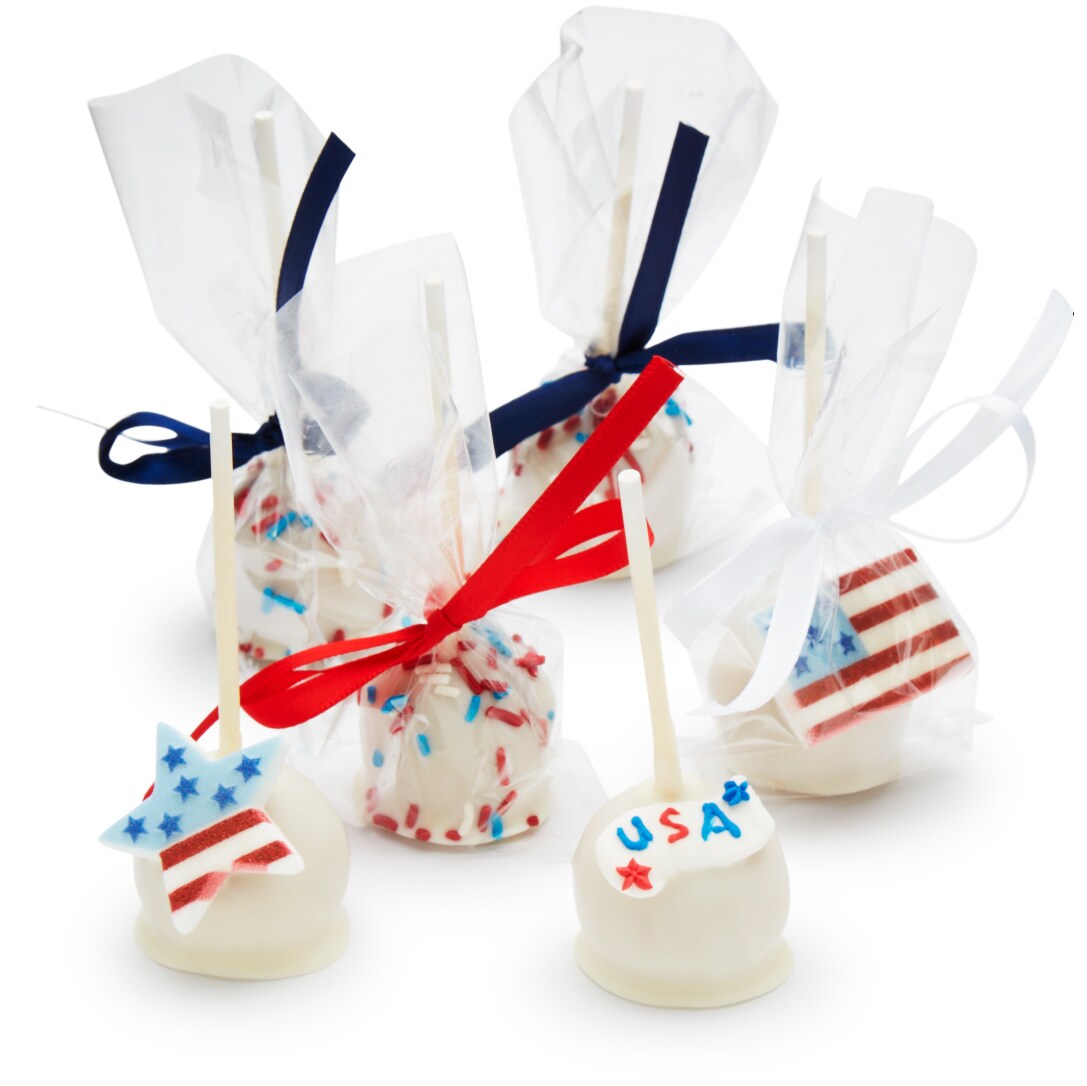 Sully & Vanilla Red, White and Blue Cake Pop