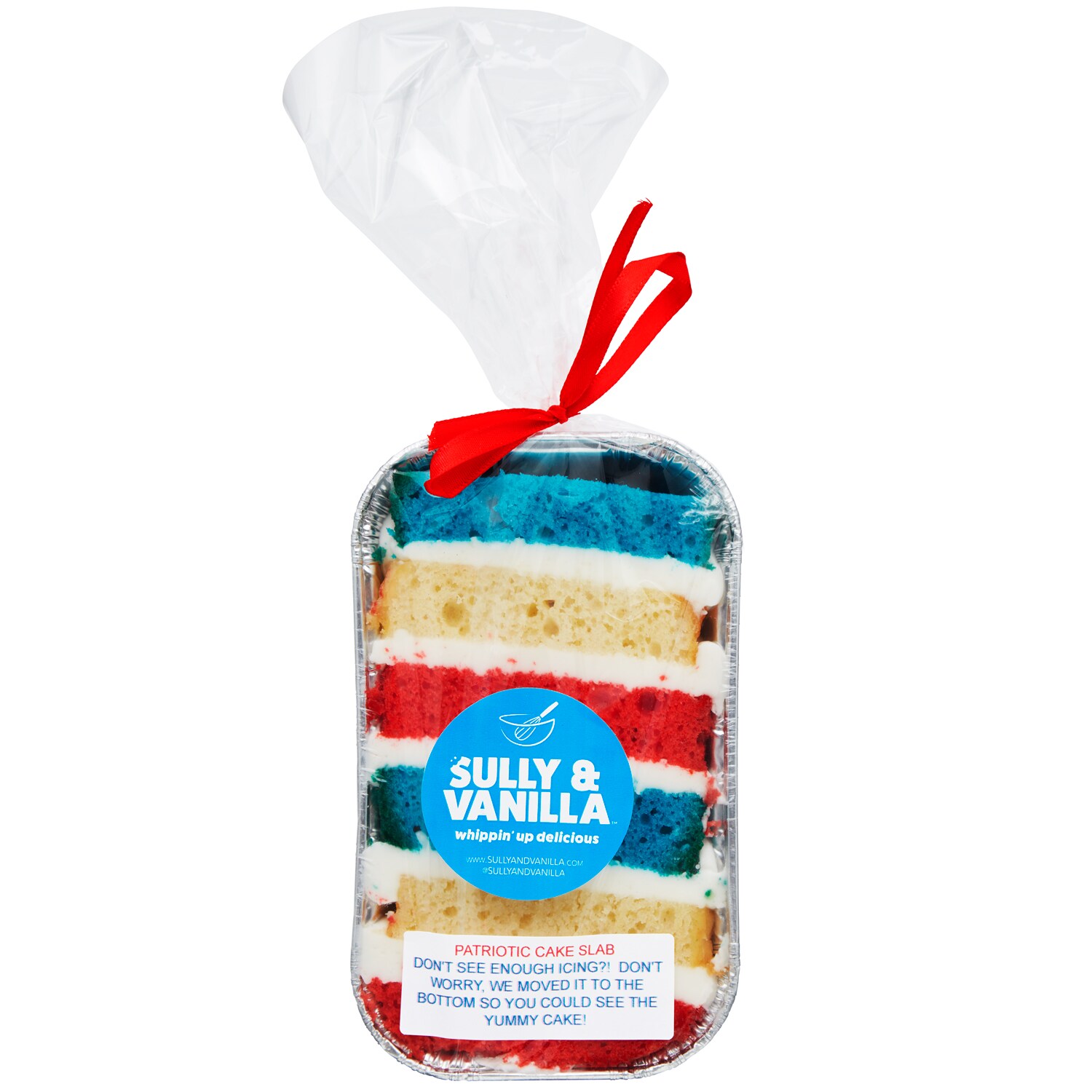 Sully Van Red, White and Blue Cake Slab