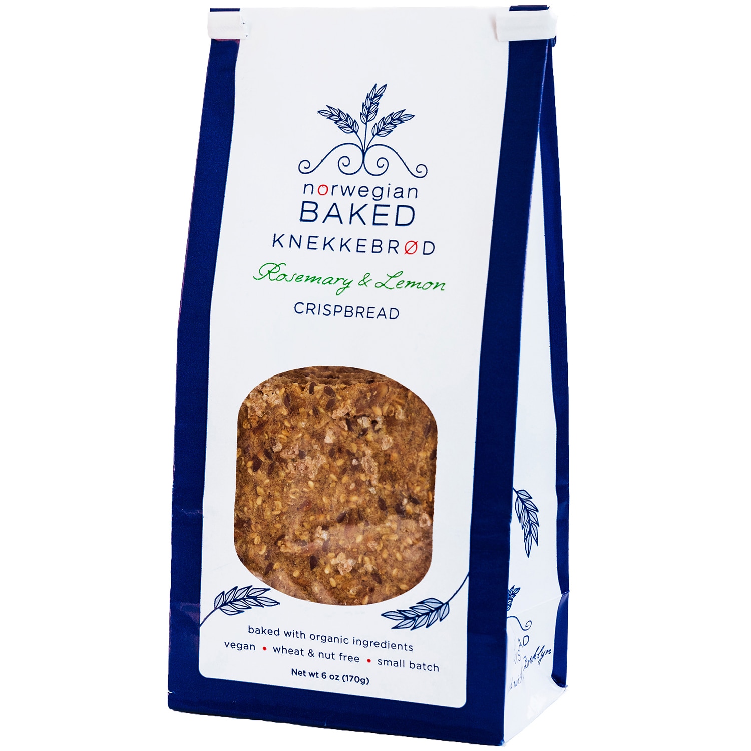 Norwegian Baked Rosemary & Lemon Crispbread