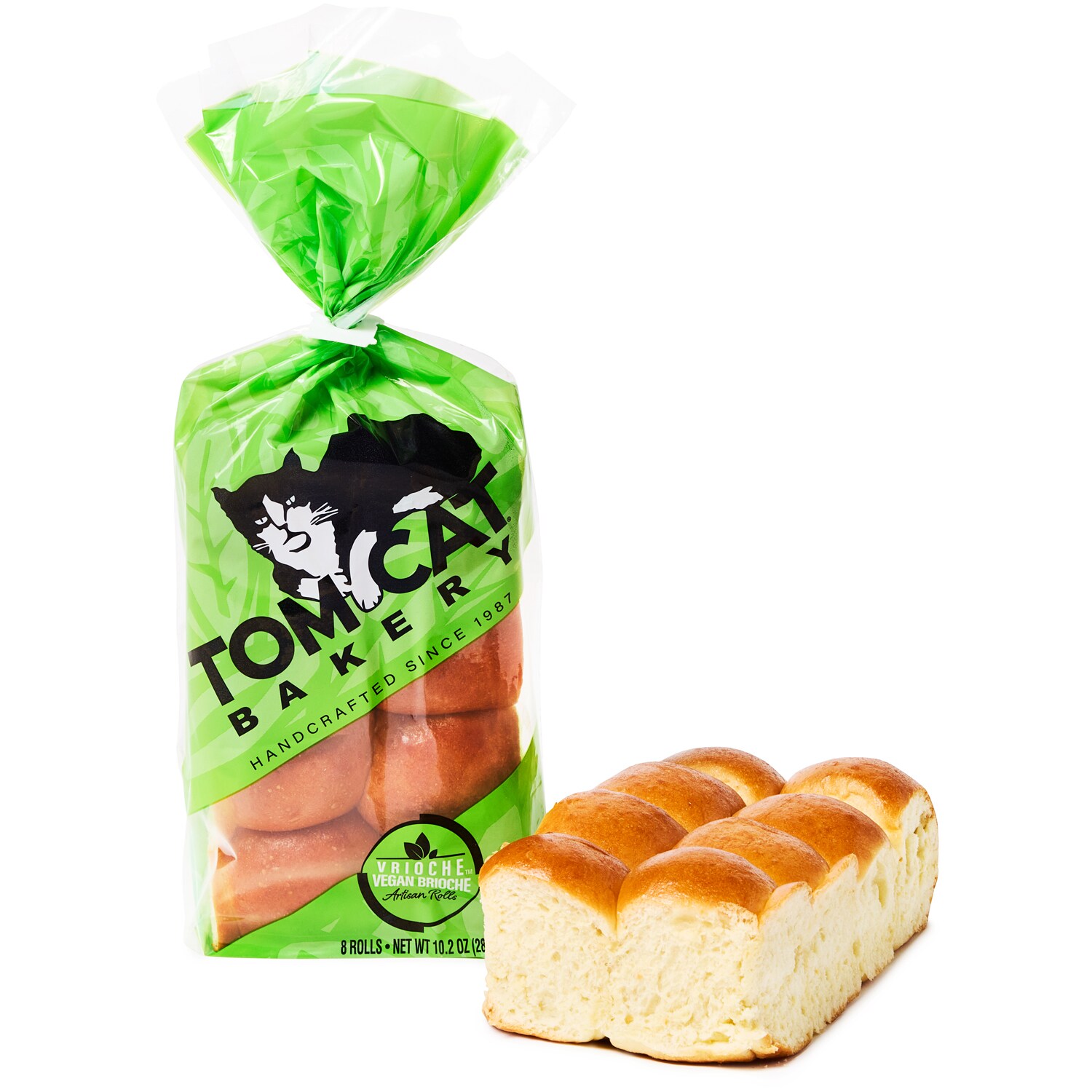 Tom Cat Bakery Vrioche Vegan™ Brioche, Pullapart Rolls