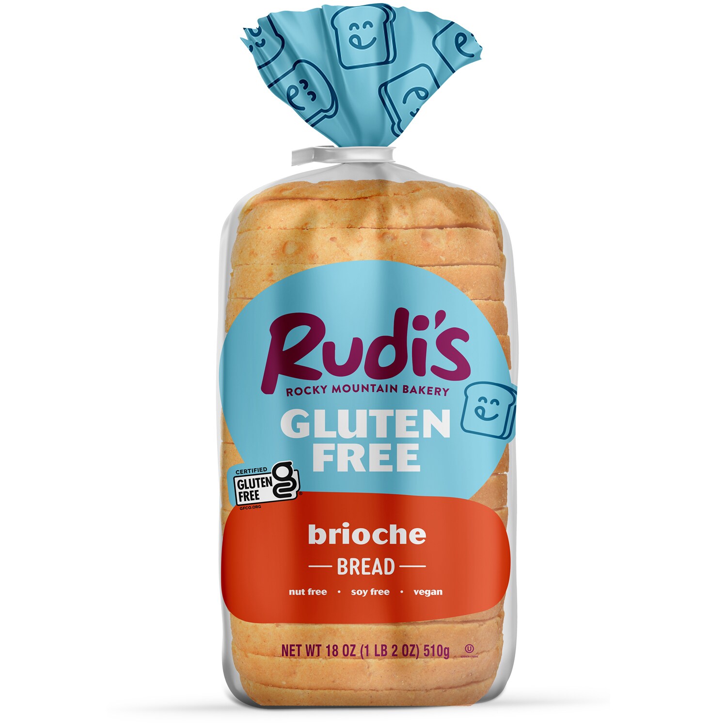 Rudi's Gluten-Free Brioche Bread, Frozen