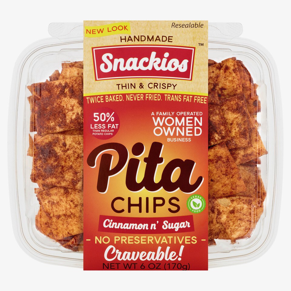 Snackios N' Sugar Pita Chips, Cinnamon 