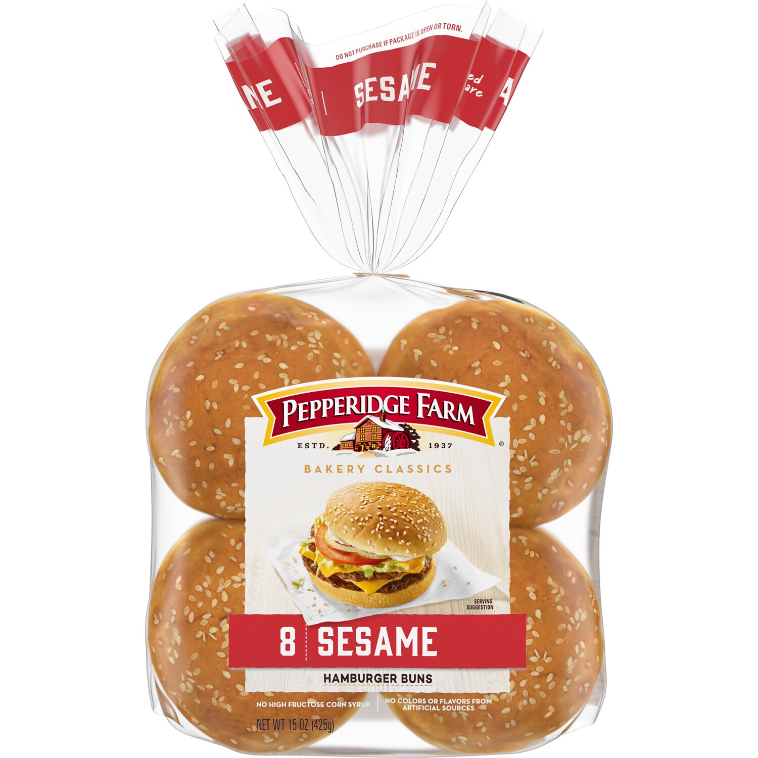 Pepperidge Farm Classics Sesame Topped Hamburger Buns