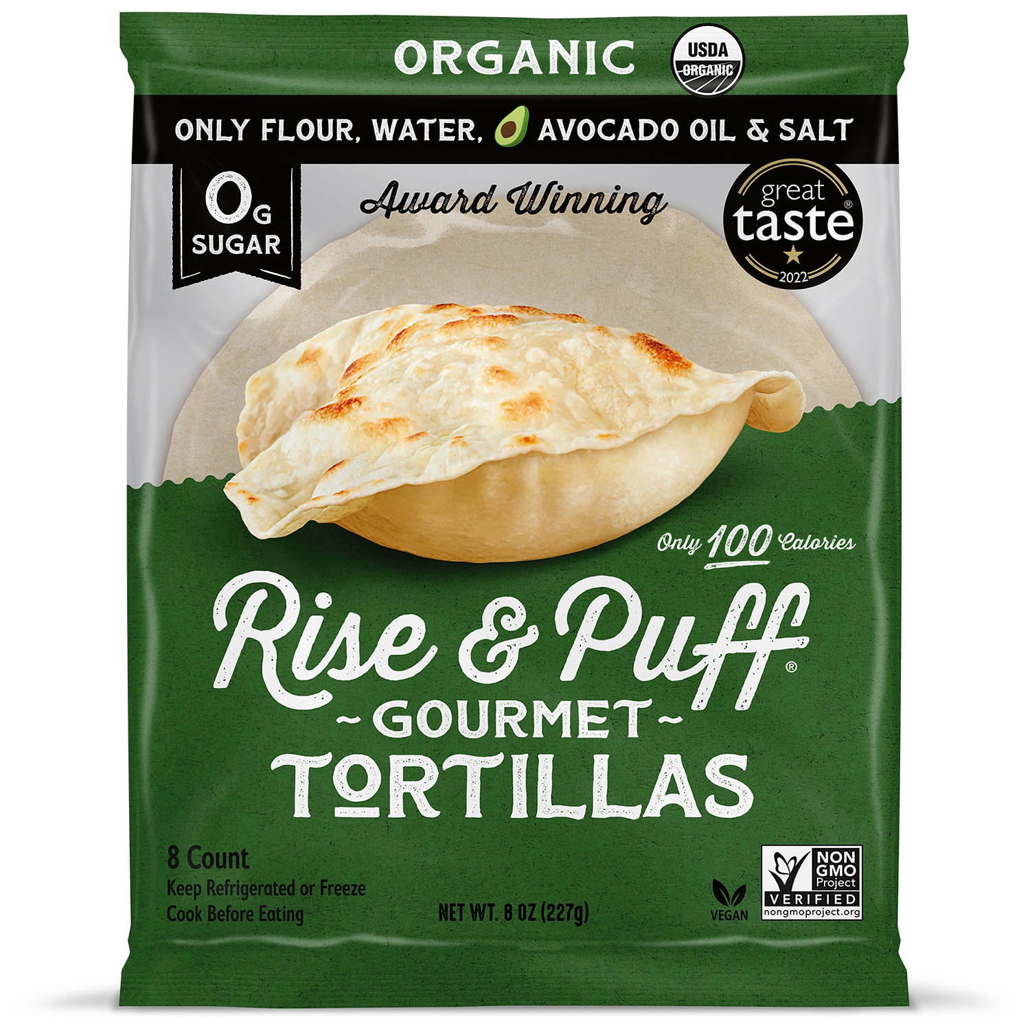 Rise & Puff Organic Tortillas 