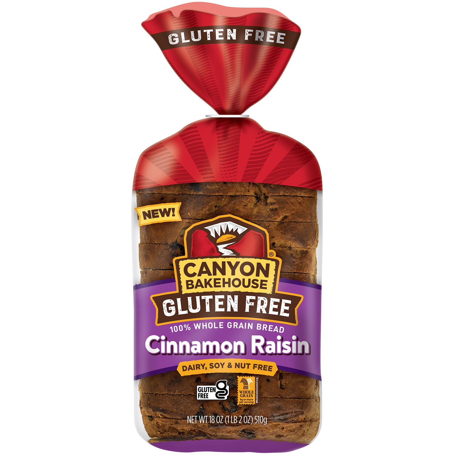 Canyon Bakehouse Gluten-Free Loaf, Cinnamon Raisin