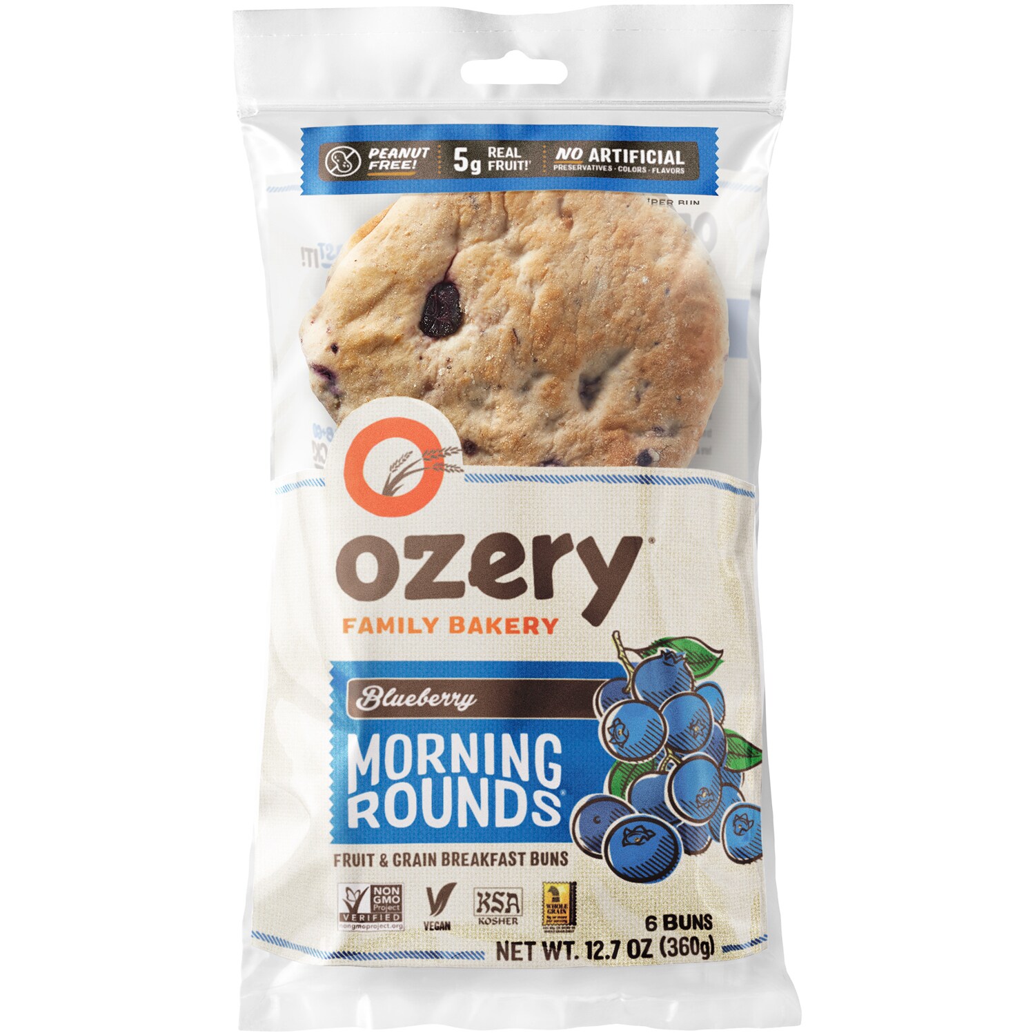 Ozery Bakery Morning Rounds, Blueberry, Frozen