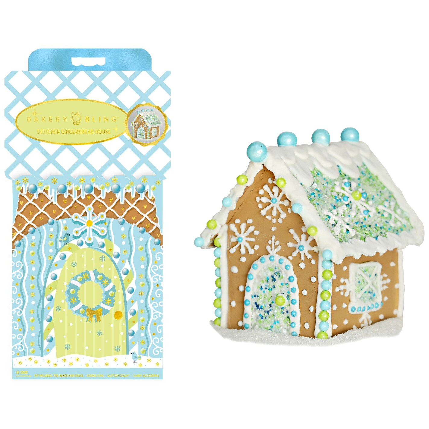 Bakery Bling Blue & Green Mini House