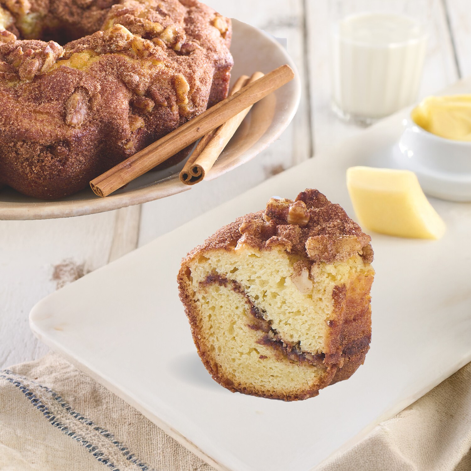 Cinnamon Walnut Coffee Cake, Frozen