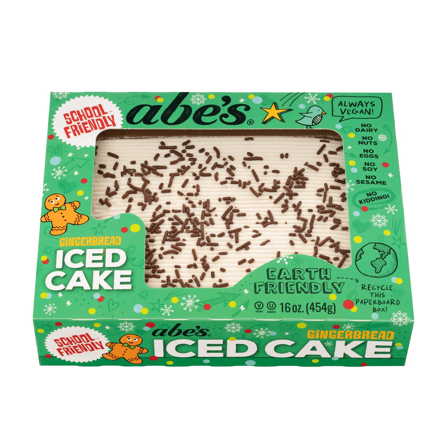 Abe's Gingerbread Iced Cake, Frozen