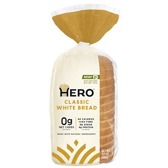 Hero Bread Sliced White Bread, Frozen