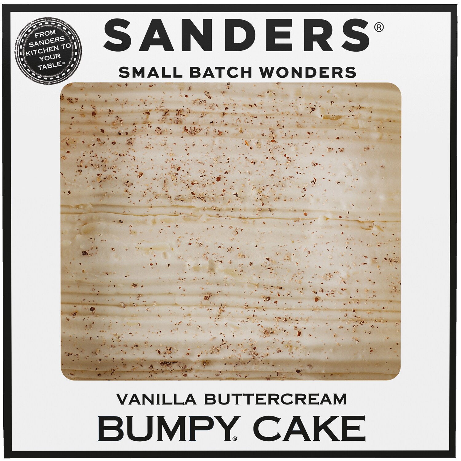 Sanders Vanilla Buttercream Bumpy Cake