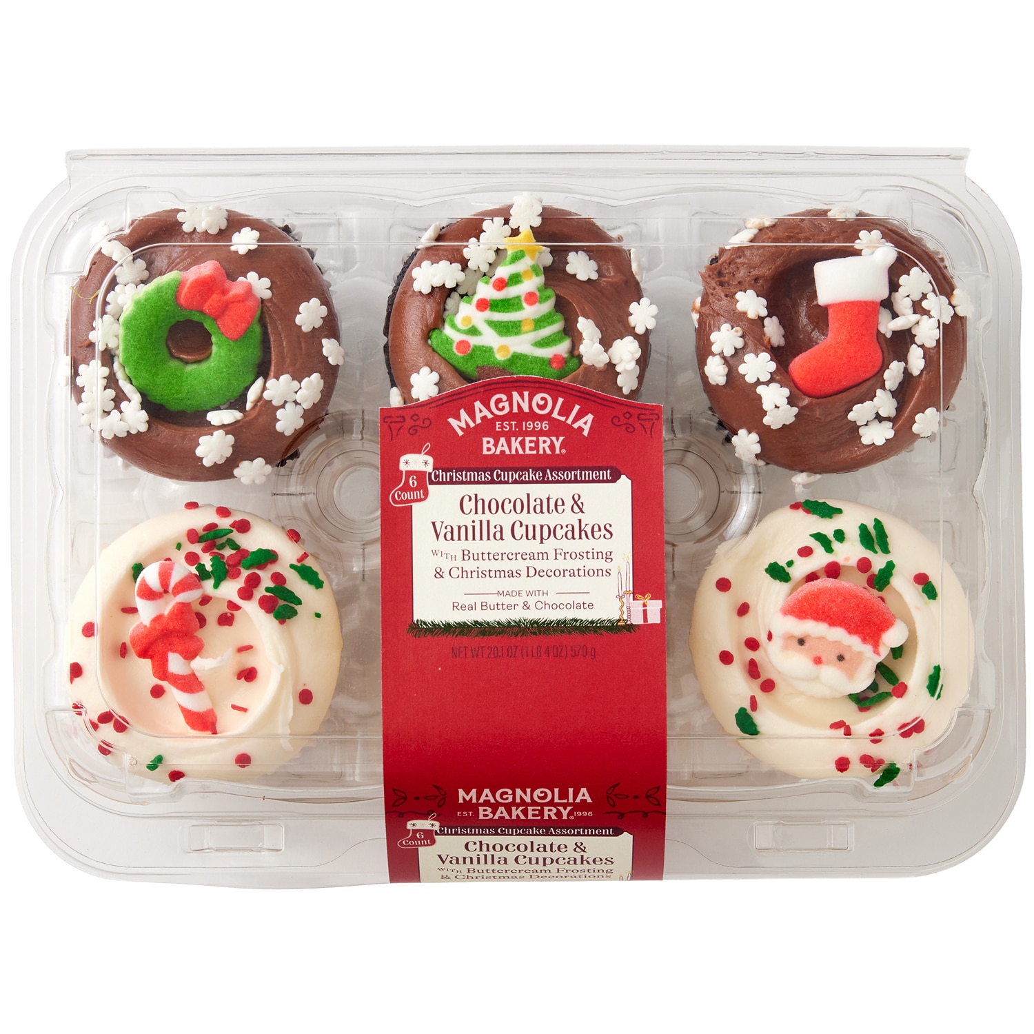Magnolia Bakery Christmas Cupcake Assortment, Frozen