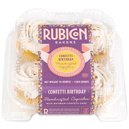 Rubicon Bakers Confetti Birthday Cupcake           , image 2 of 2 slides