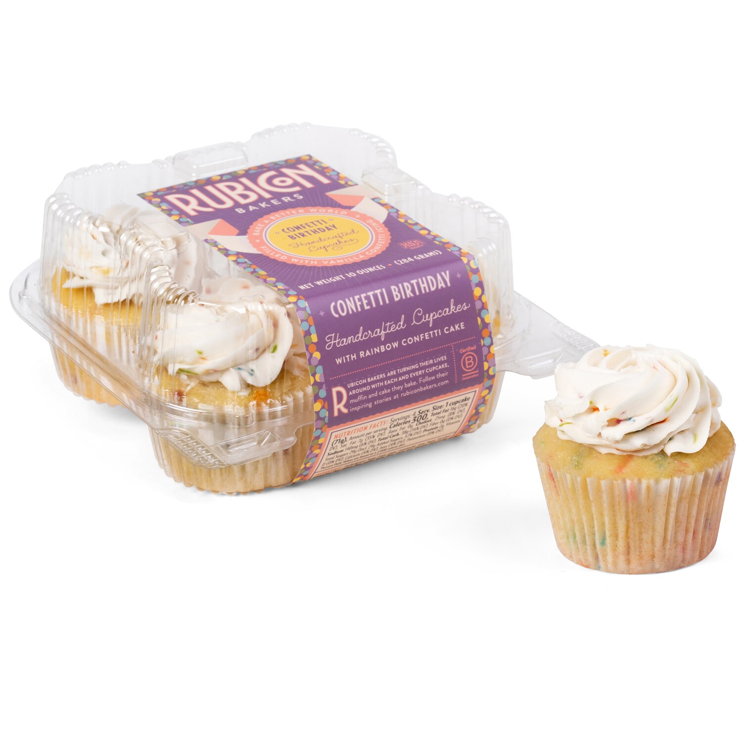 Rubicon Bakers Confetti Birthday Cupcake           