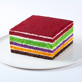 L'amour de Paris Rainbow Velvet Cake, Frozen