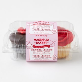 Magnolia Bakery Valentine's Day Cupcake Assortment, Vanilla/Chocolate, Frozen