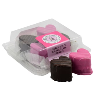 Delices Petits Strawberry & Chocolate Hearts, Frozen