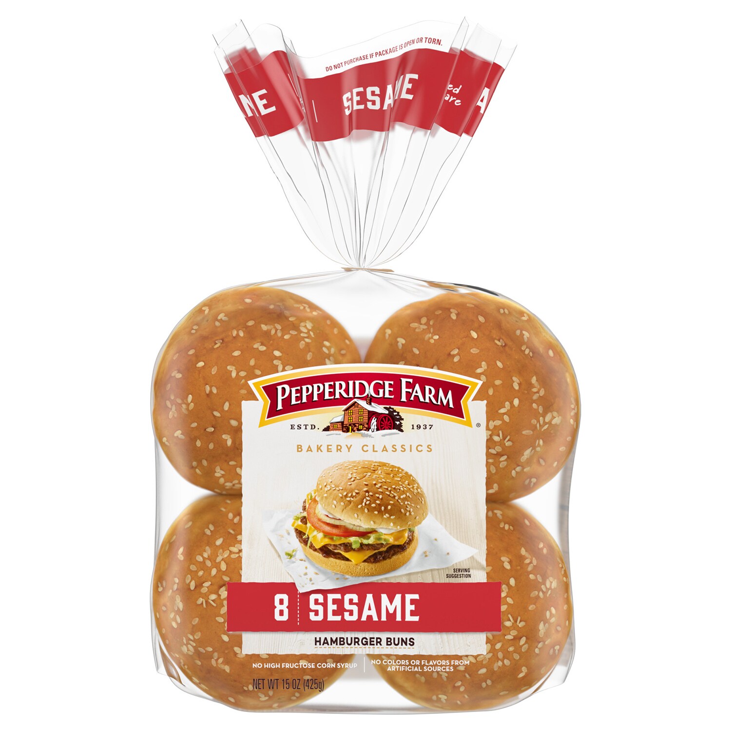 Pepperidge Farm Classics Sesame Topped Hamburger Buns