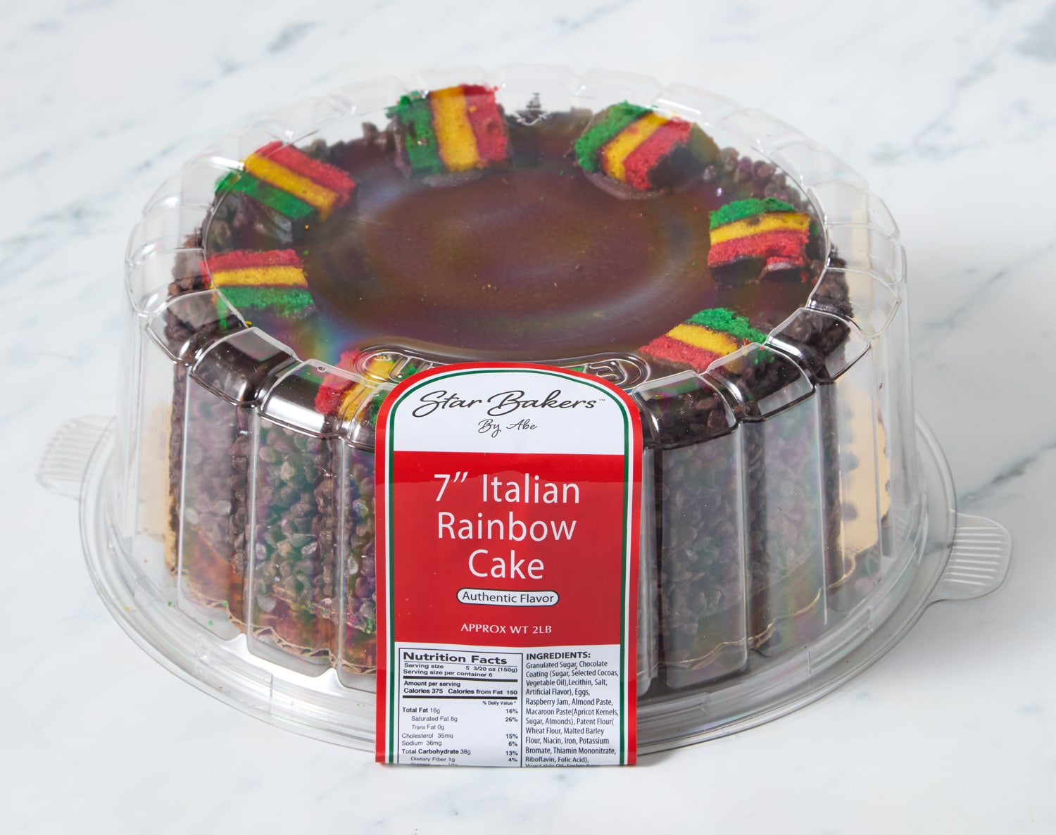Starbakers Italian Rainbow Cake, image 2 of 2 slides