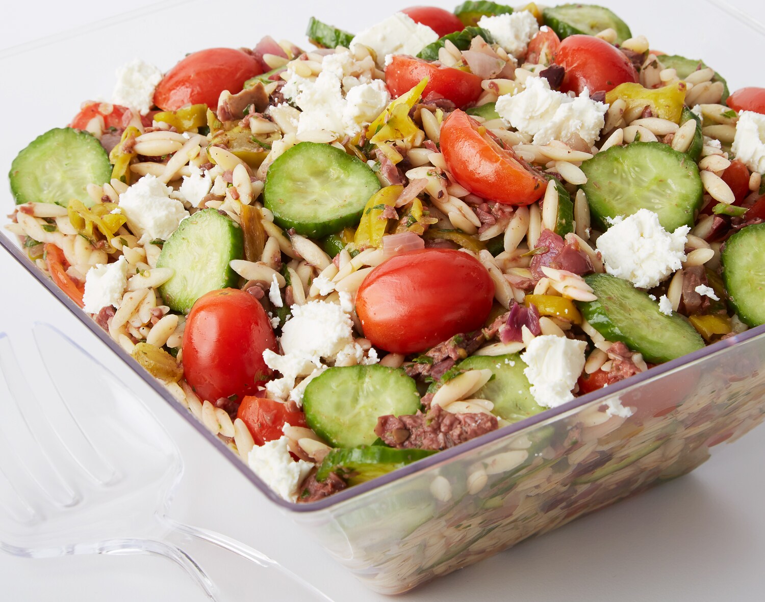 Order FreshDirect Greek Orzo Salad, Large Fast Delivery