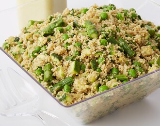 FreshDirect Green Vegetable Cous Cous Salad, Large