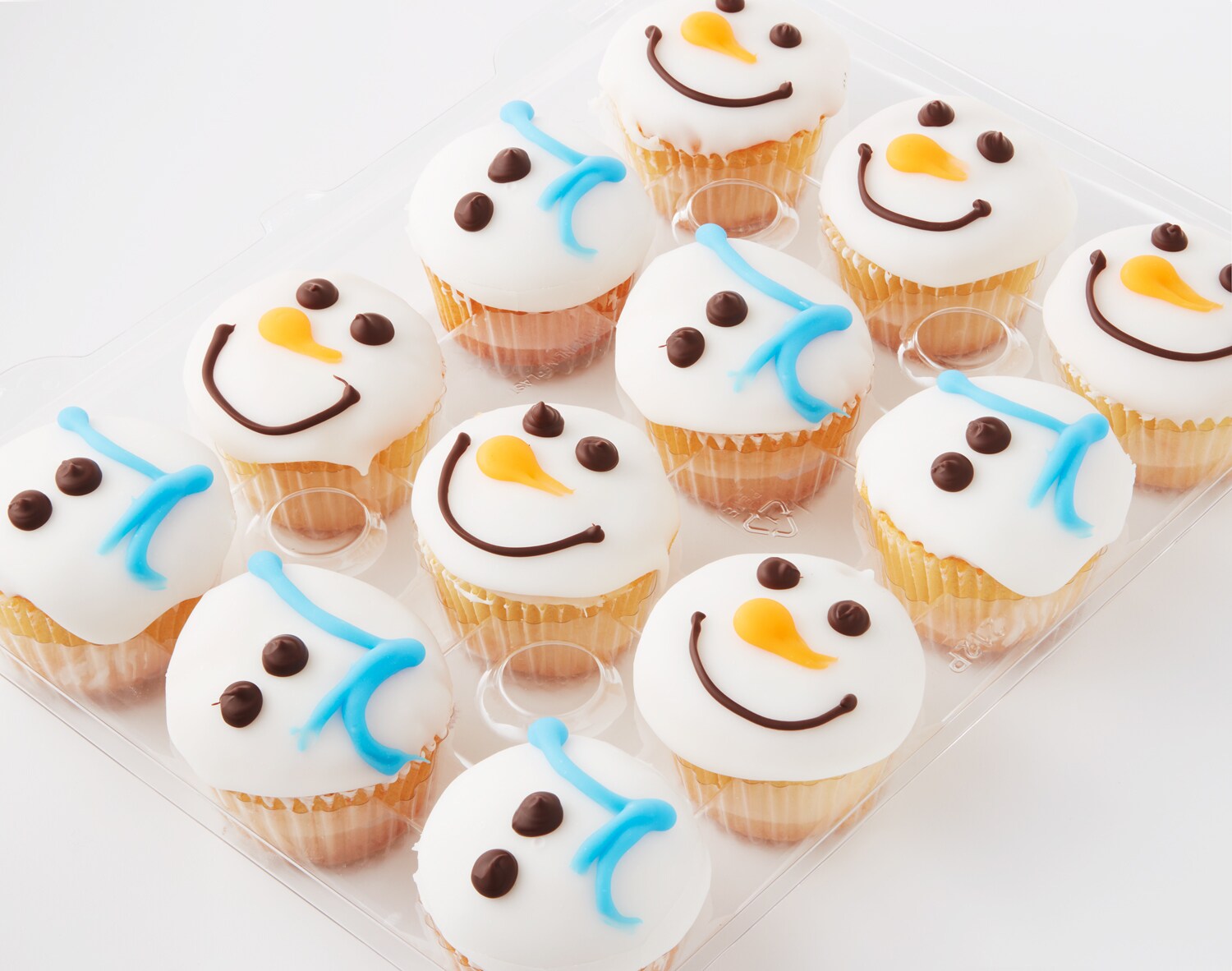 FreshDirect Snowman Cupcake Platter