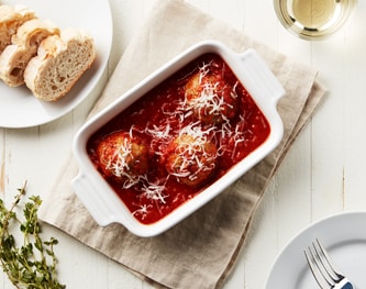 FreshDirect Beef Meatballs with Tomato Sauce