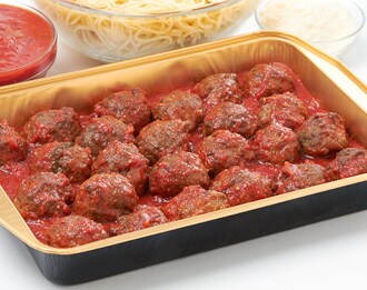 FreshDirect Beef Meatballs w/ Spaghetti and Tomato Sauce