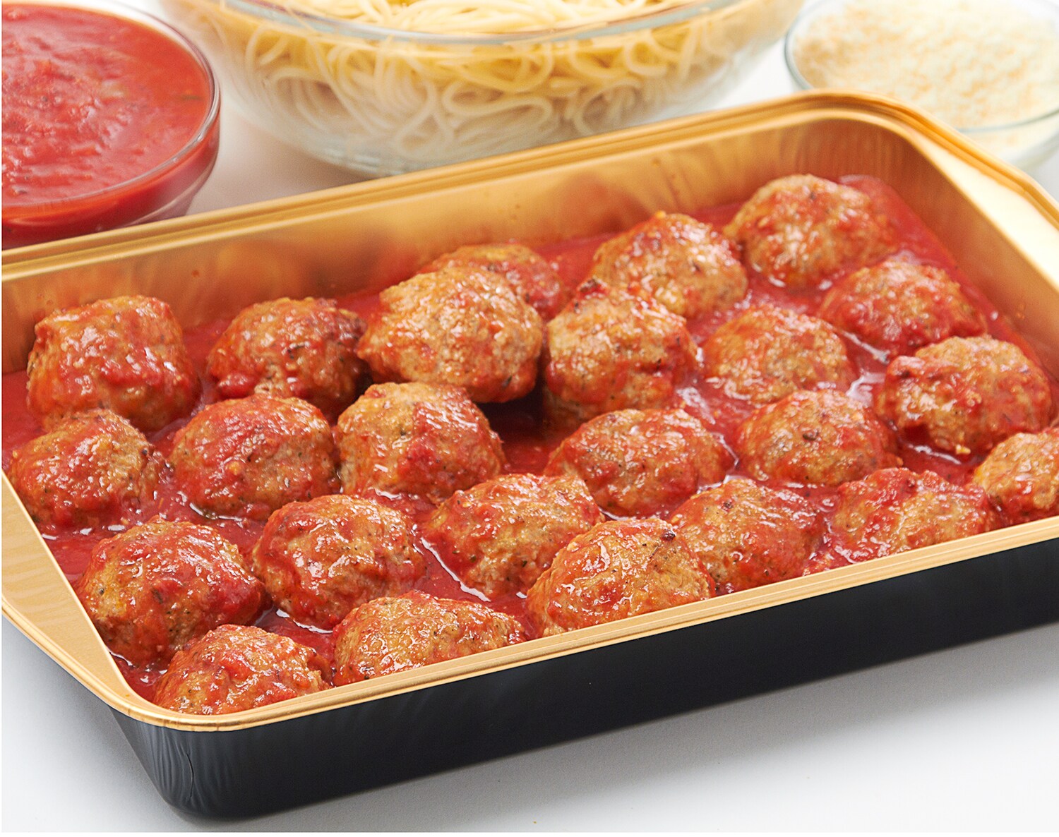 FreshDirect Turkey Meatballs w/ Spaghetti and Tomato Sauce