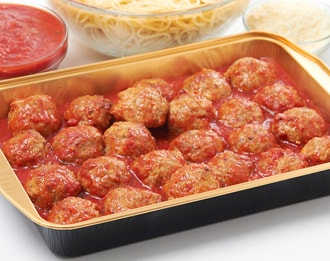 FreshDirect Turkey Meatballs w/ Spaghetti and Tomato Sauce