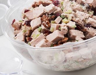 FreshDirect Turkey Salad with Cranberries and Walnuts Bowl
