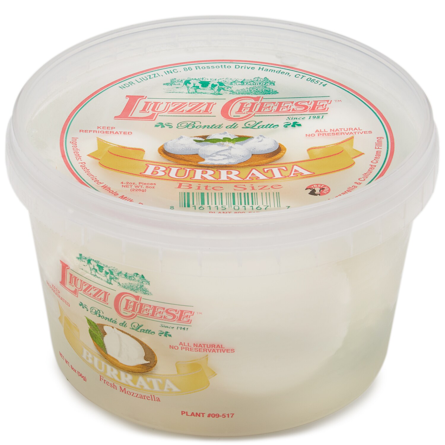 Liuzzi Cheese Burrata, Bite Size